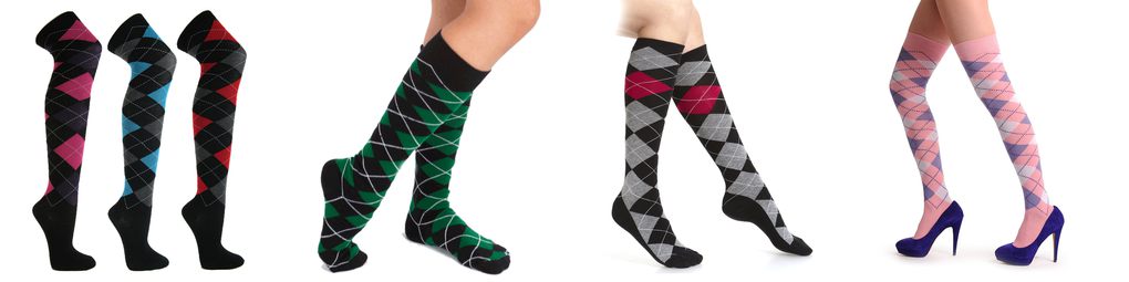 womens knee high argyle socks